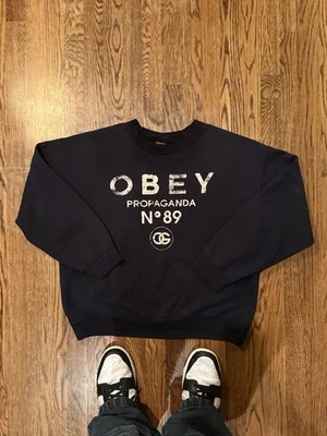 Sudadera Obey Propaganda Skate Cuello Redondo Talla Grande Excelente Estado Foto 1 de 3