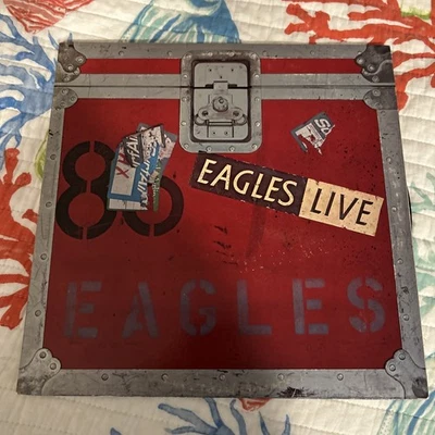 EAGLES LIVE, 2 LP '80 ELEKTRA BB-705 Orig Inner Sleeves ULTRA-SONIC TESTED VG+ — 第 1/4 张图片