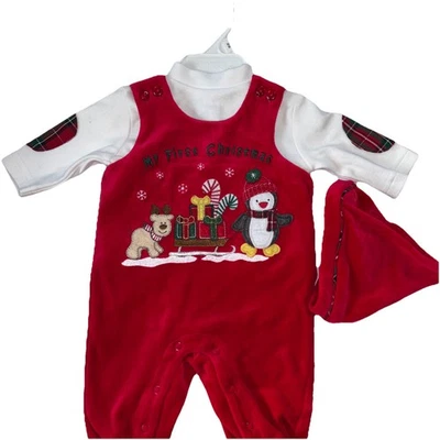 Giocattoli Vintage R Us My First Christmas Set 3 Pezzi Neonato Nuovo con etichette Pinguino Rosso NUOVO - Immagine 1 di 4
