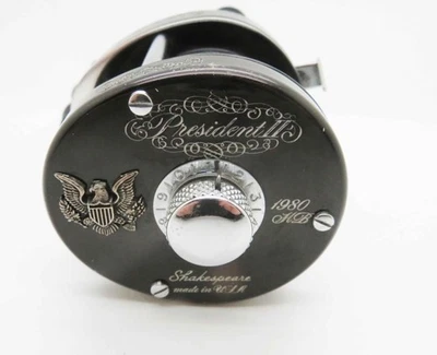 Z17) CARRETE DE PESCA DE FUNDICIÓN VINTAGE SHAKESPEARE 1980 PRESIDENT HB Foto 1 de 4