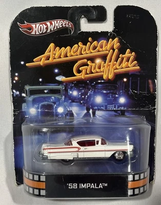 HOT WHEELS 2013 RETRO ENTERTAINMENT AMERICAN GRAFFITI ’58 IMPALA - Image 1 of 4