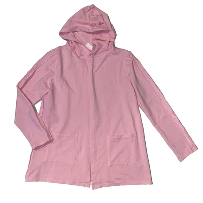 Fresh Produce Pequeño Rubor Rosa Sudadera con Capucha $84 Ana Elástico Cárdigan Bolsillos Nuevo con Etiquetas Nuevo S Foto 1 de 4