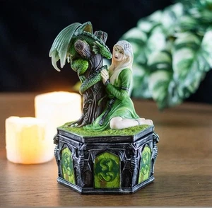 Dragon Friendship Summer Box Anne Stokes Gothic Fantasy Magic Figurine Gift - Picture 1 of 6