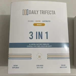 2x Daily Trifecta 3 In 1 Stick Packs, Collagen, Creatine, Electrolytes 30Ct Each - Picture 1 of 2