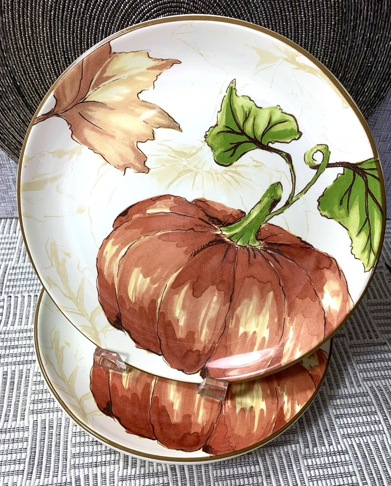 Harvest 2011 Pumpkin Gourd Salad Plate 8 1/2" Better Homes & Gardens Ceramic