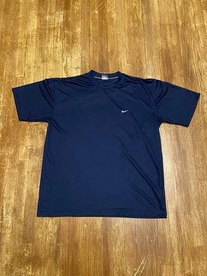 Vintage Y2K Nike Athleisure Navy Athletic Training Short Sleeve T-Shirt Men’s XL - Image 1 of 4