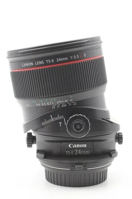 Canon TS-E 24mm f/3.5L II Tilt-Shift Manual Lens w Hood Used Good S/N 9700000436 - Image 1 of 4