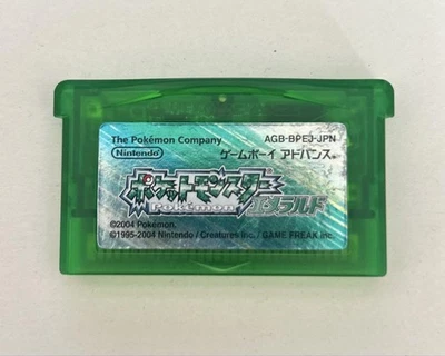 Nintendo GBA Pokemon Emerald with Celebi Jirachi Official Japan Tested - Image 1 of 4