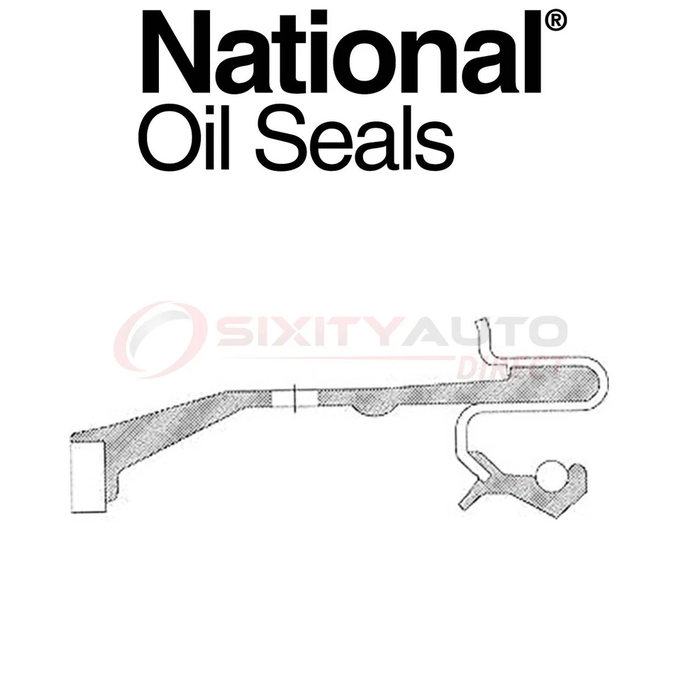 National Transfer Case Output Shaft Seal for 2008-2010 Dodge Ram 4500 6.7L kz Foto 1 de 4