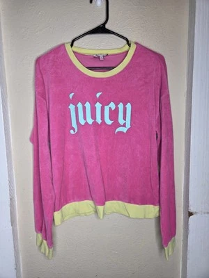 Juicy Couture Sweatshirt Medium Pink Long Sleeve Preppy Crewneck Retro - Изображение 1 из 4