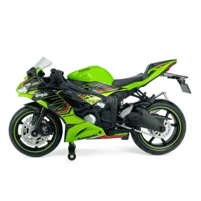 1:12 Kawasaki Ninja ZX-6R Motorrad Modell Zink Legierung Spielzeug Sammlung Grün - Bild 1 von 4