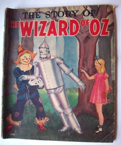 The Story of The Wizard of Oz coloring storybook vintage 1939 - Foto 1 di 11