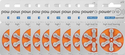 60 x Varta Power One Hörgerätebatterien P13 PowerOne PR48 10 Blister - Bild 1 von 4
