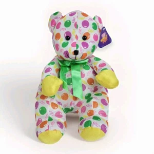 Vintage Sugarloaf Sugar Loaf Bear Plush Plushie~Polka Dots Ribbon Smooth~13" - Picture 1 of 8