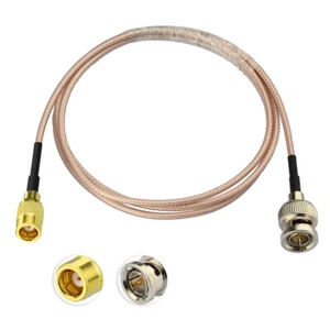 BNC Wtyczka na wtyczkę SMB (gniazdo żeńskie) 75Ω Złącze Zaciskane Pigtail Kabel RG179 1M 3 stopy - Zdjęcie 1 z 4