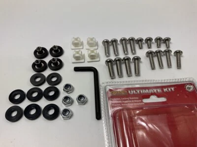 Cruiser 81500 Locking Fasteners License Plate Frame Hardware, Ultimate Kit - Image 1 of 4