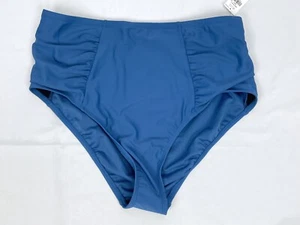 Old Navy LARGE Solid Blue Swim Bikini Bottoms Women - Picture 1 of 6