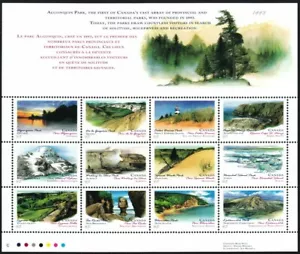Error/Variety = BLUE STROKE = #1473i in Full Sheet #1483a Canada 1993 ec171 - Picture 1 of 3