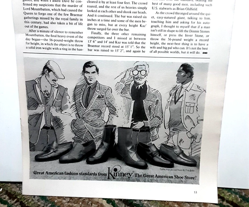 1979 Kinney The Great American Shoe Store anúncio impresso original vintage anos 70 - Imagem 1 de 1