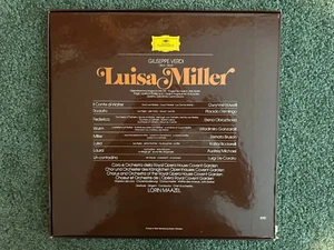 3 LP BOX DGG Verdi LUISA MILLER Maazel BRUSON OBRAZTSOVA DOMINGO 2709 096 - Picture 1 of 2