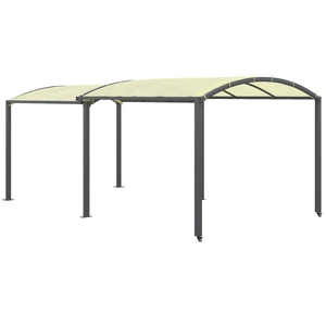 Carport, 3 x 3m/3 x 5,6m Ausziehbarer Autogarage, Winddicht für Auto, Lkw, Beige - Bild 1 von 10