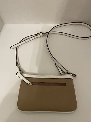 CLARK КЛАТЧ ЧЕРЕЗ ПЛЕЧО СЕРО-КРЕМОВЫЙ НАПЛЕЧНАЯ СУМКА С РЕГУЛИРУЕМЫМ РЕМНЕМ 8,5 «X 5,5» - Изображение 1 из 4