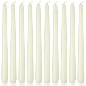 10 Inch Ivory Taper Candles 10 Pack Unscented Candlesticks for Dinner Wedding... - Picture 1 of 6