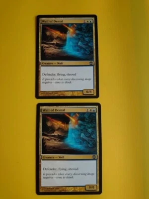 MTG Card x2  Wall of Denail. Creature Wall. Alara Reborn  2 cards - Image 1 of 4