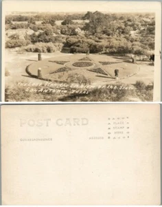 EINSAMER STAR DER STAAT EMBLEM SAN ANTONIO TEXAS ANTIK RPPC ECHTES FOTO POSTKARTE - Bild 1 von 1