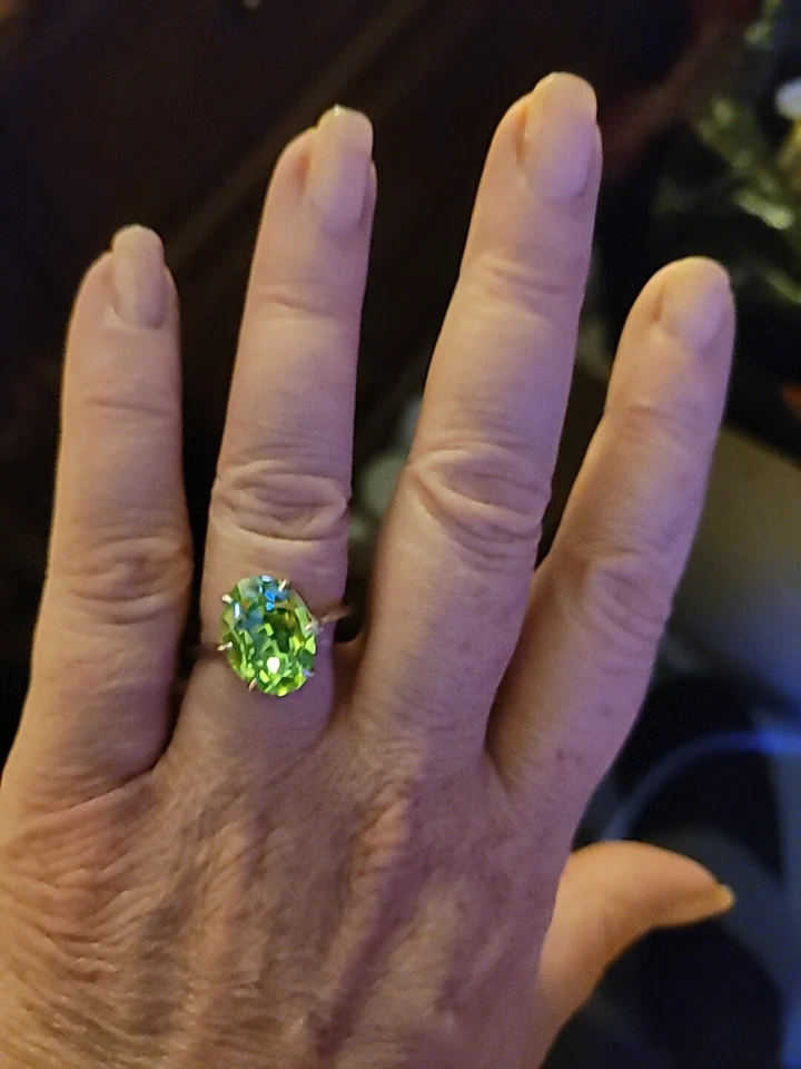 艺术装饰铜色玻璃戒指 — 第 1/4 张图片