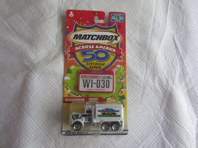 2001 Mattel Matchbox Across America Wisconsin Peterbilt Tanker NIP - Image 1 of 3