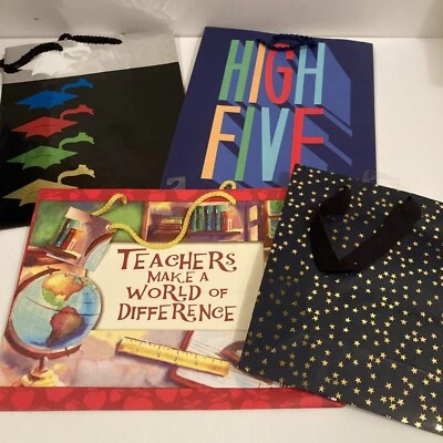 Lote de 4 bolsas de regalo de graduación y profesor Foto 1 de 3