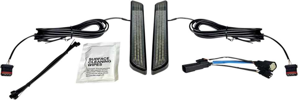 Luz de horquilla LED 2010-2013 para Harley Road Glide Custom FLTRX negra humo Foto 1 de 1