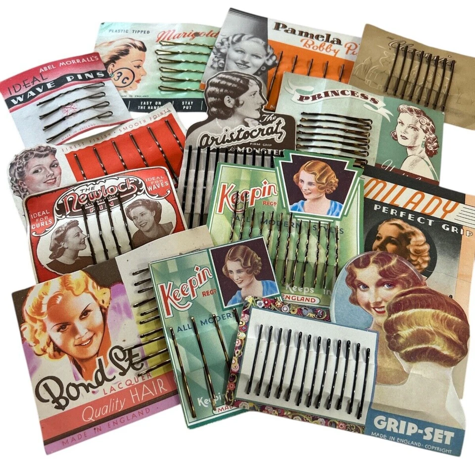 1920's - 1950's Vintage New Old Stock Hair Grips Bobby Pins - Image 1 of 4