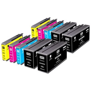 Lot de 10 cartouches d'encre 950XL 951XL compatibles avec HP 950 951 compatib... - Photo 1/8