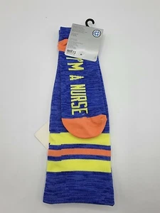 Graduated Compression Knee High Socks "I'M A NURSE TRUST ME"  - Picture 1 of 4