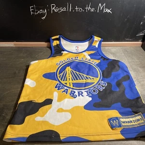 Camiseta sin mangas Golden State Warriors talla mediana 10-12 en niños - Imagen 1 de 5