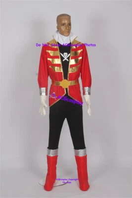 Disfraz de cosplay Gokai rojo de Kaizoku Sentai Gokaiger cosplay incl botas fundas Foto 1 de 4