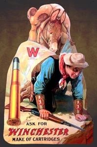 Vintage Winchester Munition Werbung Reproduktion Druck Werbung 17x12 - Bild 1 von 1