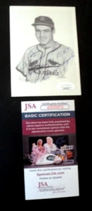 Autographed Photo - Joe Garagiola - B.A.T. Postcard - 3.5 x 5 inches  - JSA Cert - Picture 1 of 5