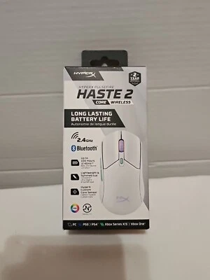 New OPEN BOX👉🏻HyperX Pulsefire Haste 2 Core Wireless - Gaming Mouse (White) - Image 1 of 4