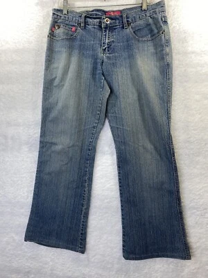 Pantalones de mezclilla para mujer Sasson talla 7/8 corte boot azul elástico lavado claro tiro medio Foto 1 de 4