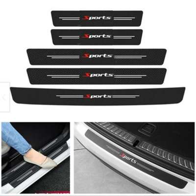 Car Door Plate Sill Scuff Cover Anti Scratch Decal Sticker Protector Accessories Foto 1 de 4