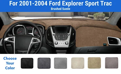 Cubierta de alfombrilla de tablero para Ford Explorer Sport Trac 2001-2004 (gamuza cepillada) Foto 1 de 4