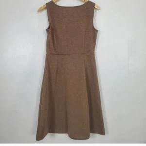 Lands End Shift Dress Solid Brown Sleeveless XL - Picture 1 of 11