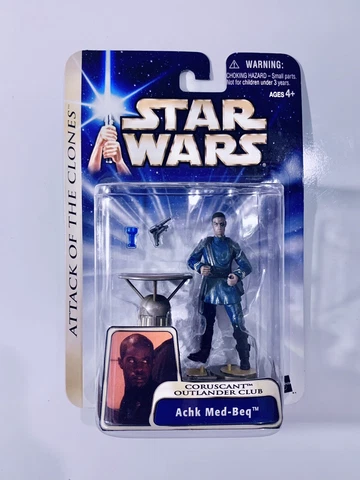 Star Wars Attack Of The Clones Achk Med-Beq Figure Coruscant Outlander Club Cover