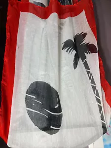 Old Navy Paradise Print Poplin Scarf, One Size. Red, White And Black - Picture 1 of 3