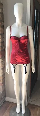 Raro Vestido Lencería Playboy Bunny Íntimates Rojo Con Ligas Talla Mediana Foto 1 de 4