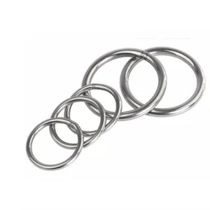 304 Stainless Steel Solid O Ring Round Ring 3/4mm Heavy Duty Welded OD 15-350mm - Picture 1 of 8