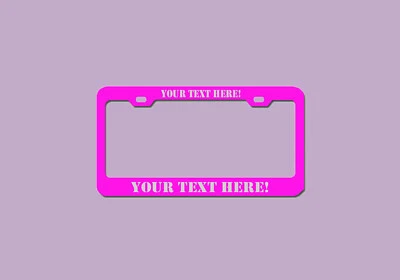 Marco de matrícula universal GRABADO - Cubierta de etiqueta - Fácil instalación Foto 1 de 4